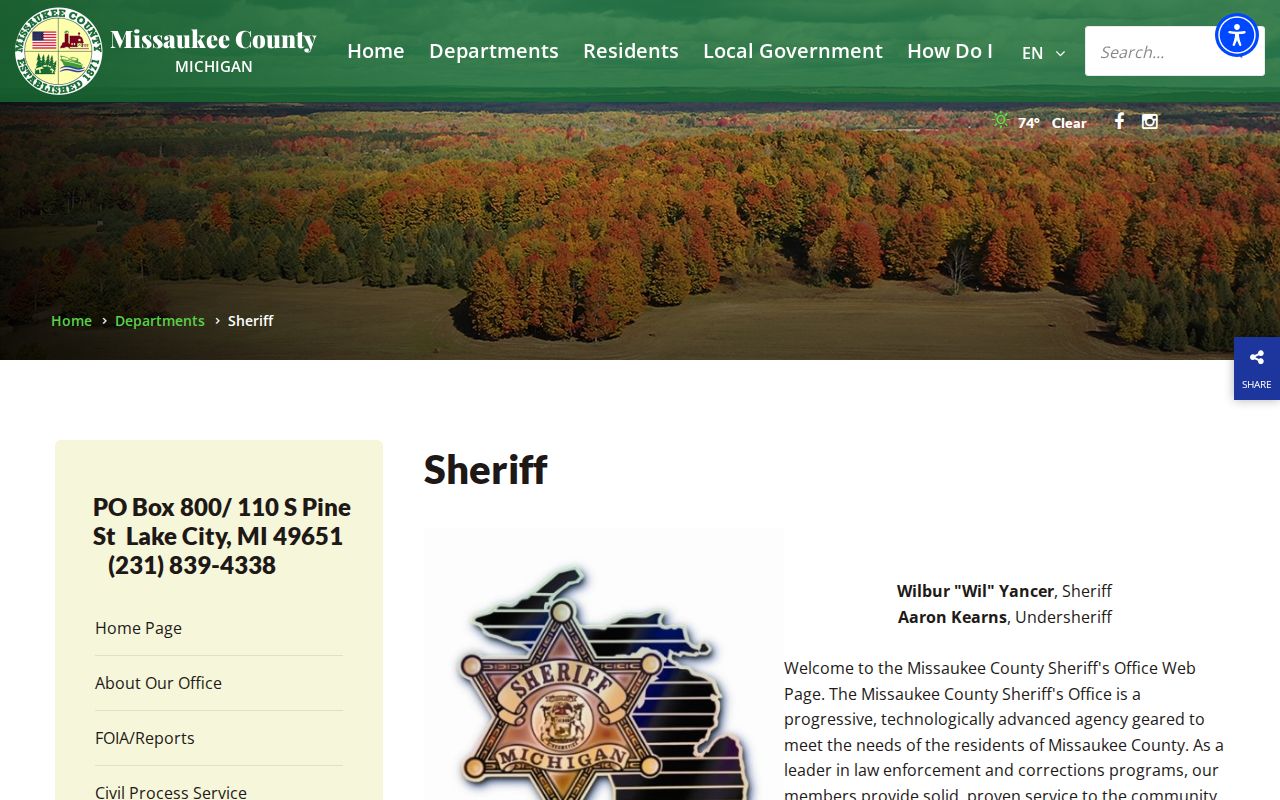 Missaukee County active warrants: the official sheriff's office home page