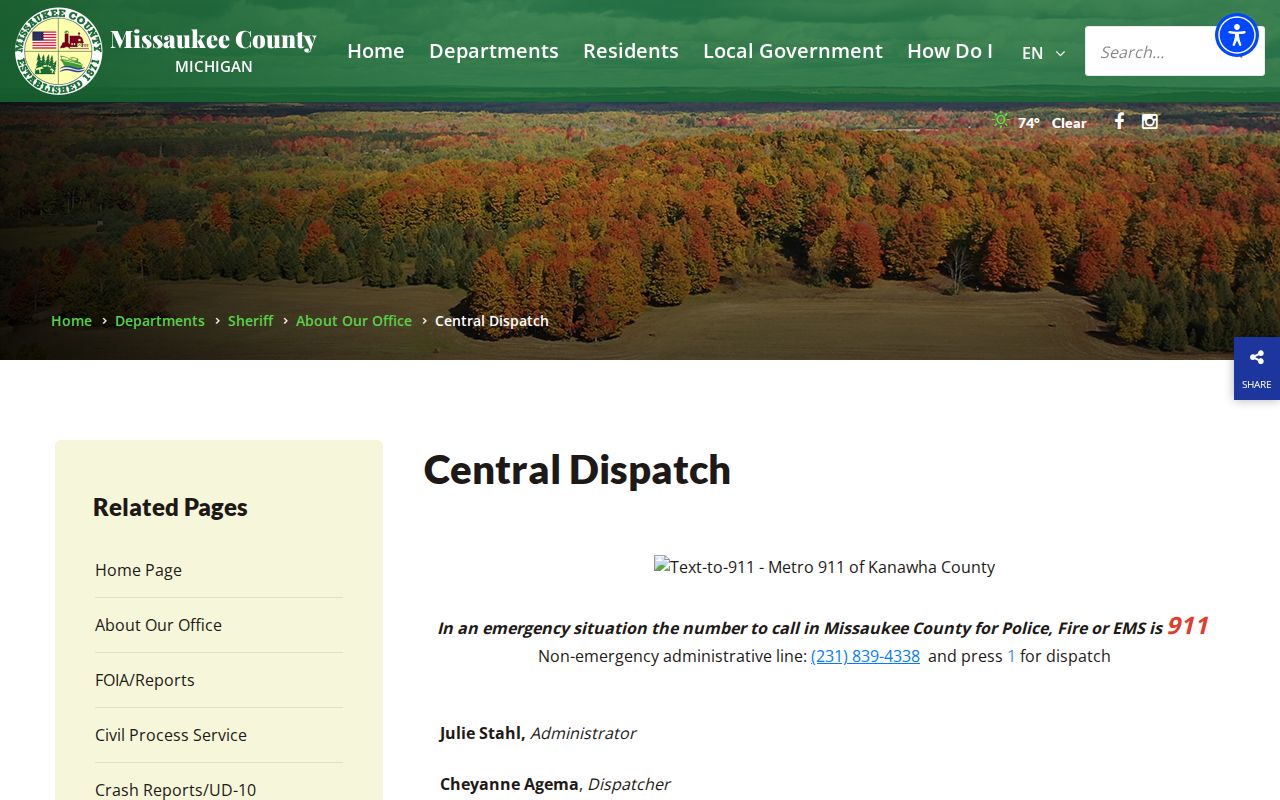 Missaukee County active warrants: the official non-emergency dispatch page