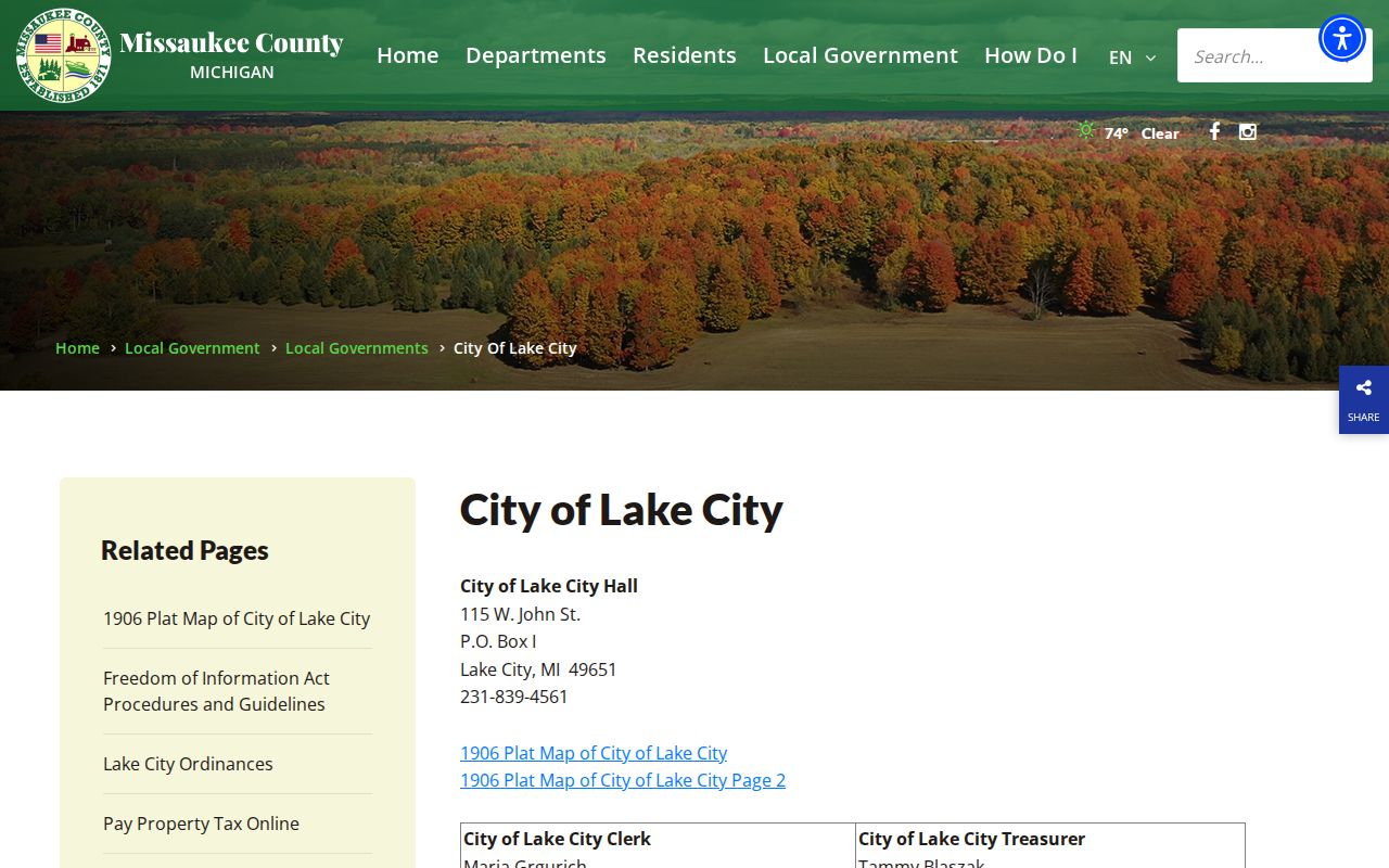 Lake City warrant records: the official Lake City Hall and city government page